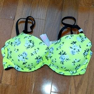 Victoria's secret bra, neon green